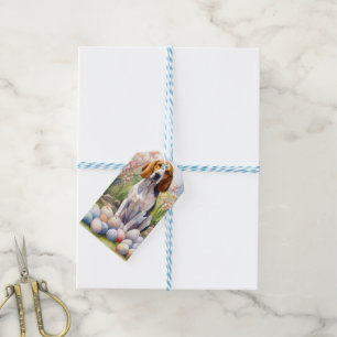 Treeing Walker Coonhound mit Ostereiern Feiertag Geschenkanhänger