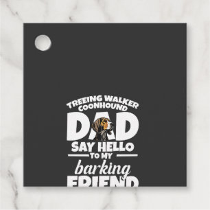 Treeing Walker Coonhound Papa Papa Sag Hallo Geschenkanhänger