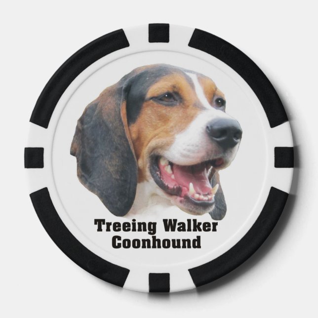Treeing Walker Coonhound Poker Chips (Vorderseite)