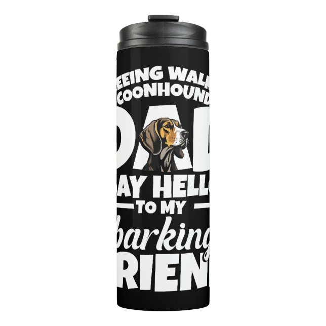 Treeing Walker Coonhound Vater Vater Sage Hallo Thermosbecher (Vorderseite)