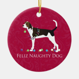 Treeing Walker Coonhound Weihnachten Keramik Ornament