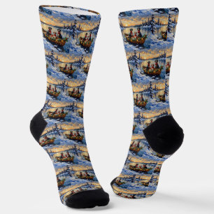 Treeing Walker Coonhound Weihnachtsboot Urlaub Socken
