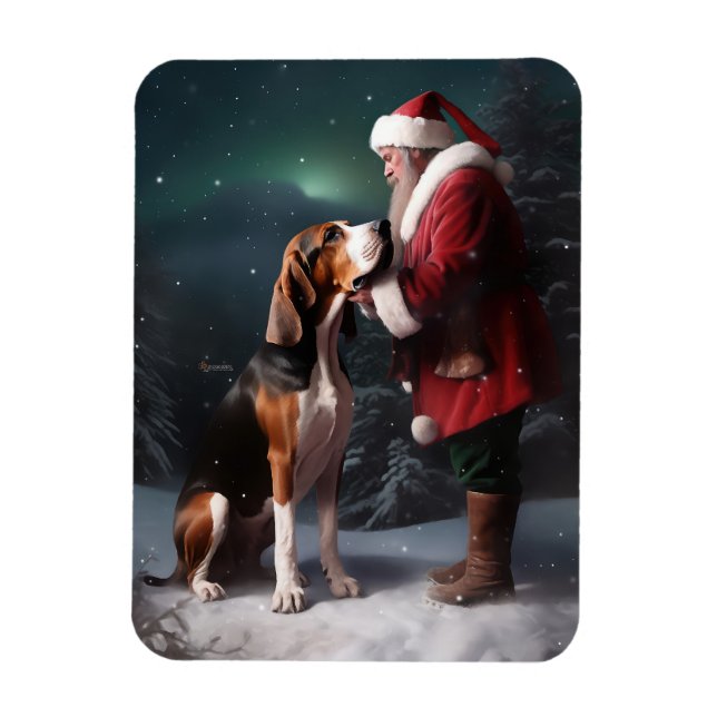 Treeing Walker Coonhound Weihnachtsmann Magnet (Vertikal)
