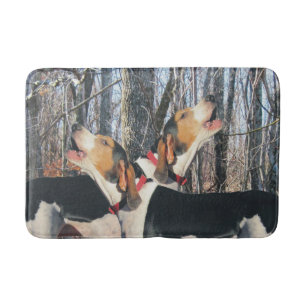 Treeing WandererCoonhounds, die Waldland heulen Badematte