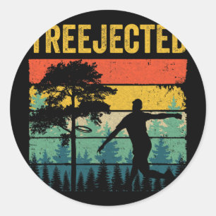 Treejected Lustige Disc Golf Scheiben Treffen Dumm Runder Aufkleber