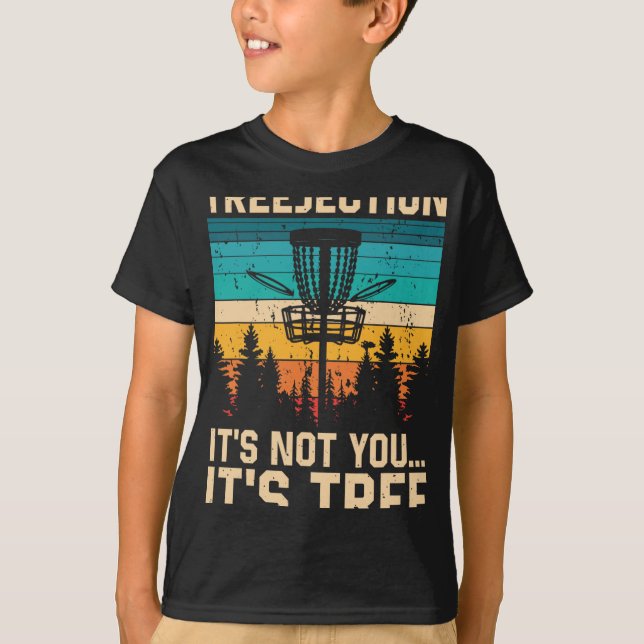 Treejection Disc Golf Spieler Lustiger Frisbee Gol T-Shirt (Vorderseite)