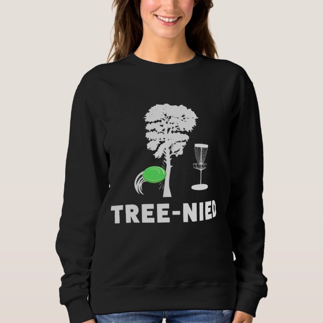 Treejection Disk Golf Funny Tree Frisbee Golf Disk Sweatshirt (Vorderseite)