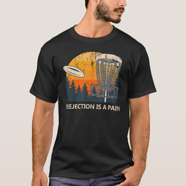 Treejection ist eine schmerzhafte Disk Golf Spaß G T-Shirt (Vorderseite)