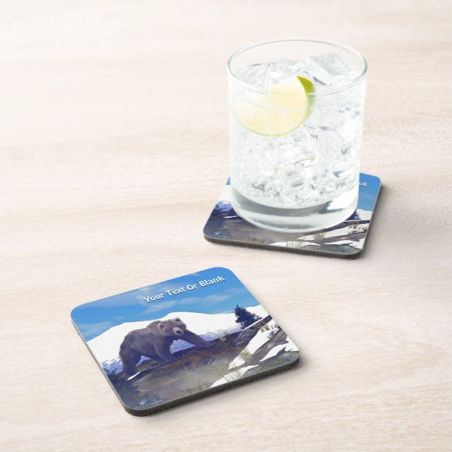 Treeline Grizzly Untersetzer (Rechte Seite)