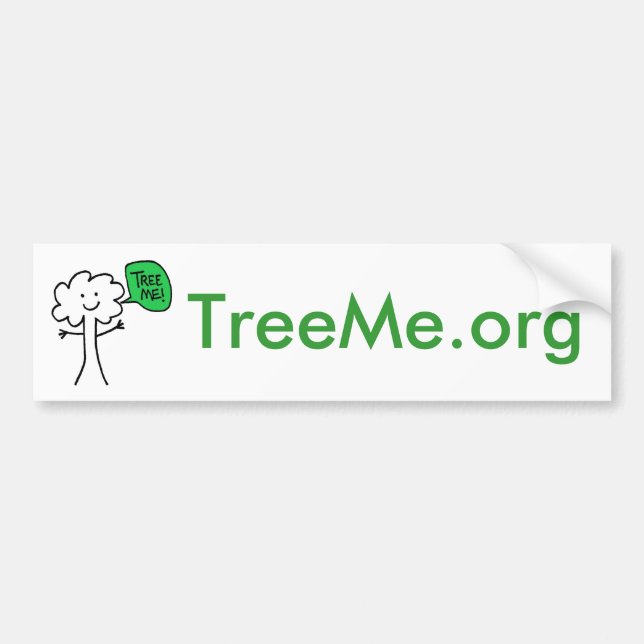 TreeMe Autoaufkleber (Vorne)
