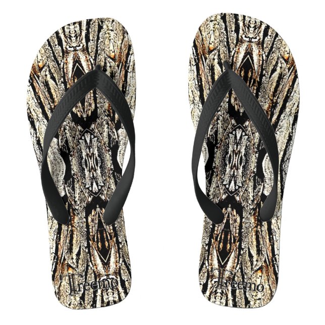 Treemo Gear Camouflage Holzmuster Flip Flops (Fußbett)