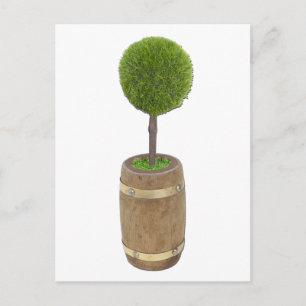 TreePlantedRainBarrel050811 Postkarte