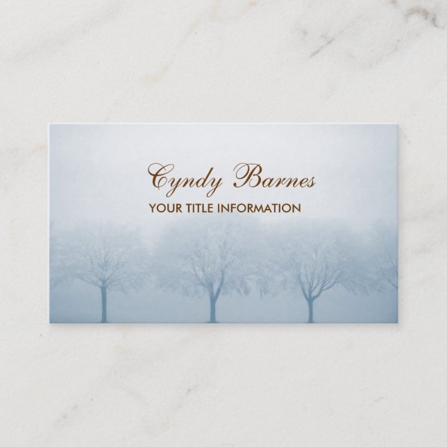 Trees Business Card Visitenkarte (Vorderseite)