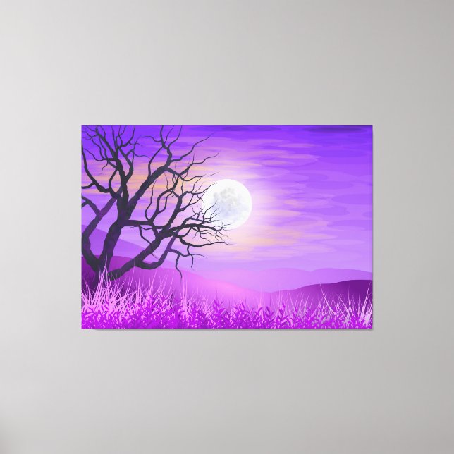 TREES DREAMLANDSCAPE STRETCHED LEINWAND ART DRUCKE (Vorderseite)