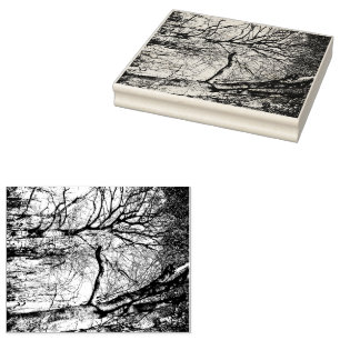 Trees Foto Rubber Briefmarke Gummistempel