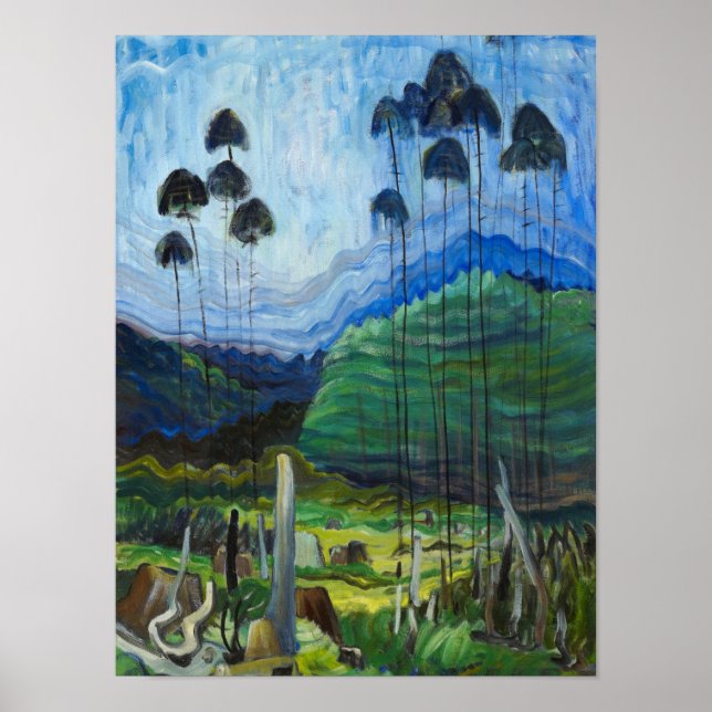 Trees in the Sky, 1939 von Emily Carr Poster (Vorne)