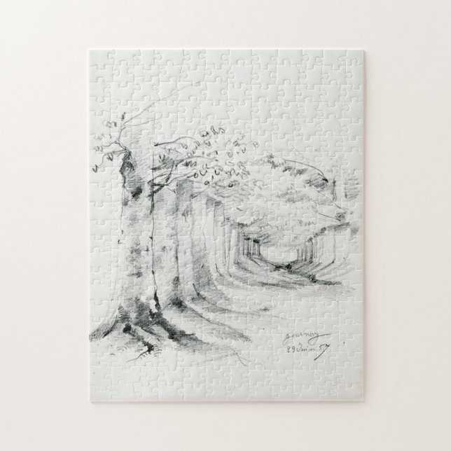 Trees Monet Fine Arte Puzzle (Vertikal)