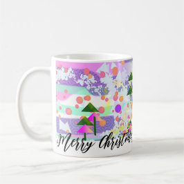 TREES STARS Frohe Weihnachten Kaffeetasse