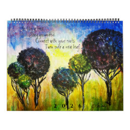 TREES - Two Page 12 Month Calendar Kalender