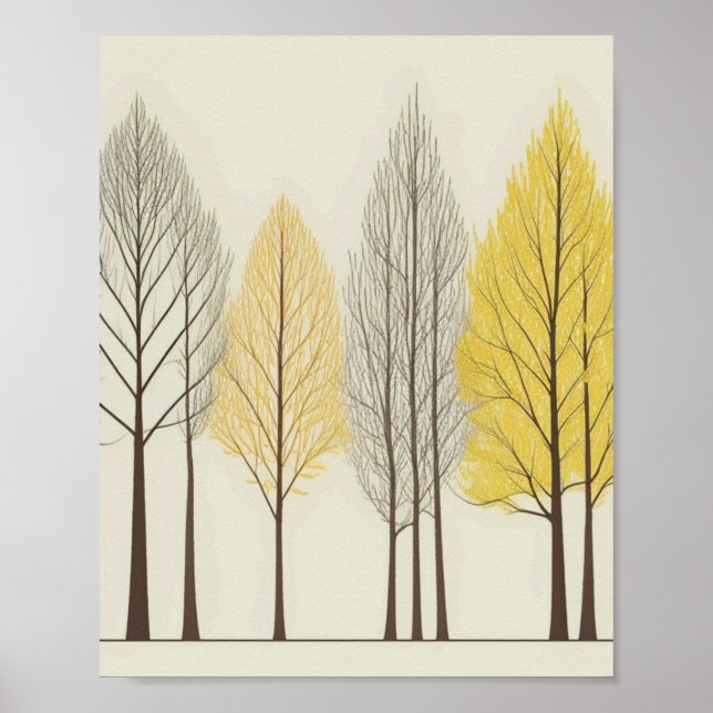TREES ZUHAUSE WALL ART POSTER (Vorne)