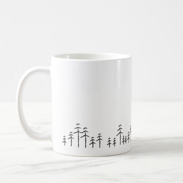 Treescape Minimalistische Tasse (Links)