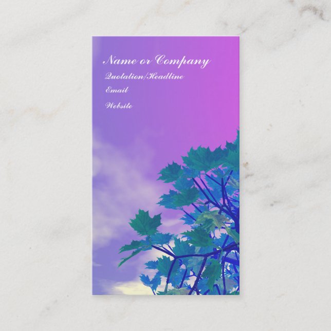 Treetop Visitenkarte (Vorderseite)