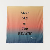 Treffe mich am Strand Sommer Strand Sonnenaufgang