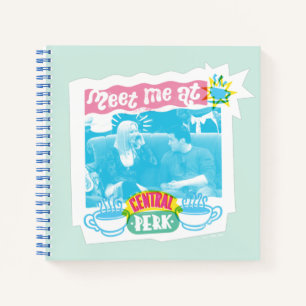 Treffe mich im Central Perk Neon-Grafik Notizbuch