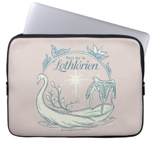 Treffe mich in LOTHLORIEN™ - Schwanenboot Laptopschutzhülle