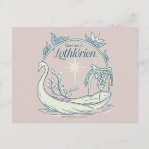 Treffe mich in LOTHLORIEN™ - Schwanenboot Postkarte