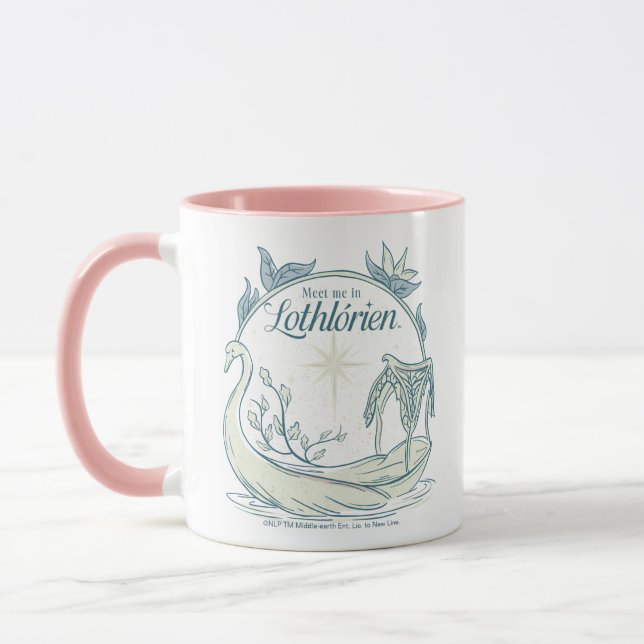 Treffe mich in LOTHLORIEN™ - Schwanenboot Tasse (Links)