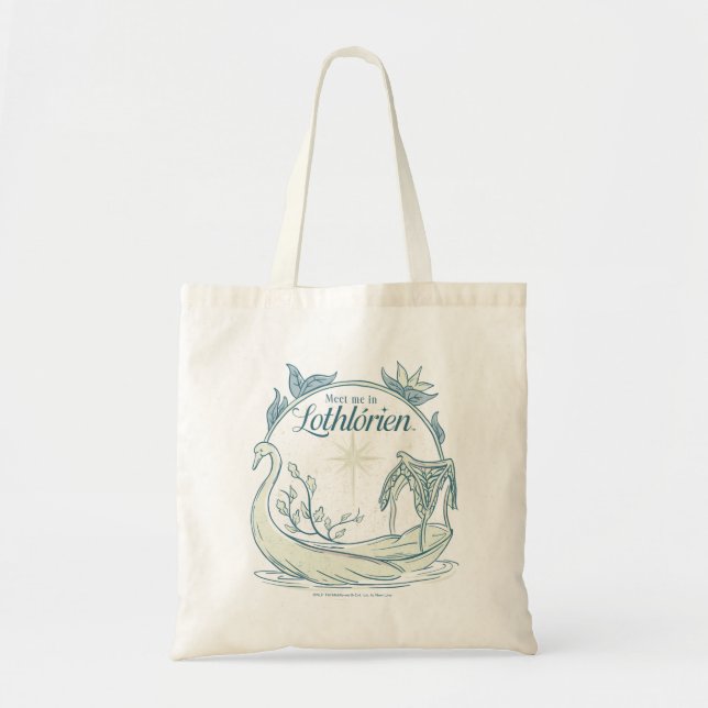 Treffe mich in LOTHLORIEN™ - Schwanenboot Tragetasche (Vorne)