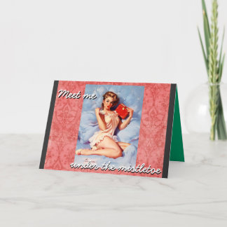 Treffe mich...Weihnachtskarte Feiertagskarte