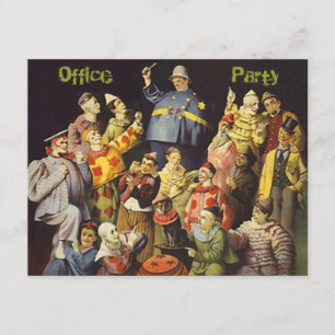 Treffen der Clowns des Party für soziale Einladung