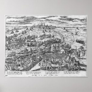 Treffen der Protestanten im Freien rund um Antwerp Poster