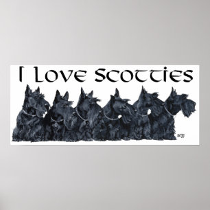 Treffen der Schottischen Terrier Poster
