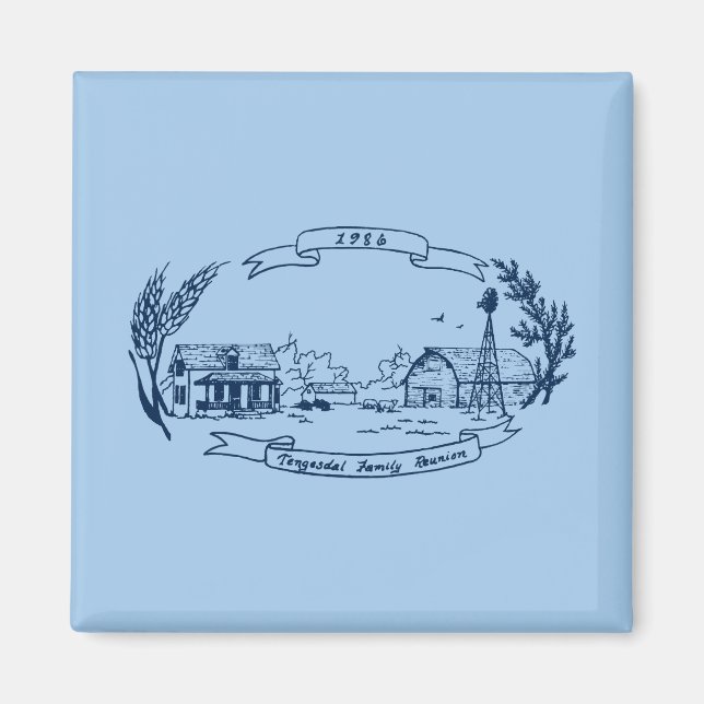 Treffen der Tengesdal 1986 Magnet (Vorne)