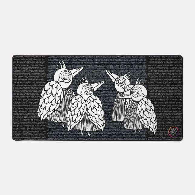 Treffen der Vögel Schreibtischunterlage (Vorderseite)