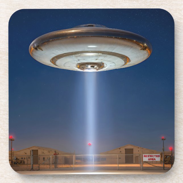 Treffen des dritten Typs: Zone 51. Getränkeuntersetzer (Vorderseite)