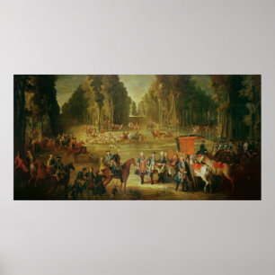 Treffen für die Jagd Puits-DU-ROI bei Compiegne Poster