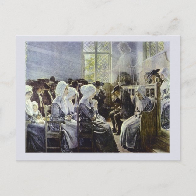 Treffen für Worship Postcard Postkarte (Vorderseite)