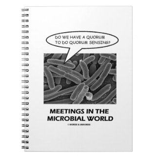 Treffen in der Mikrobenwelt (Quorum Sensing) Notizblock