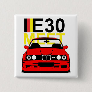 Treffen-Knopf-Abzeichen BMW E30 Button