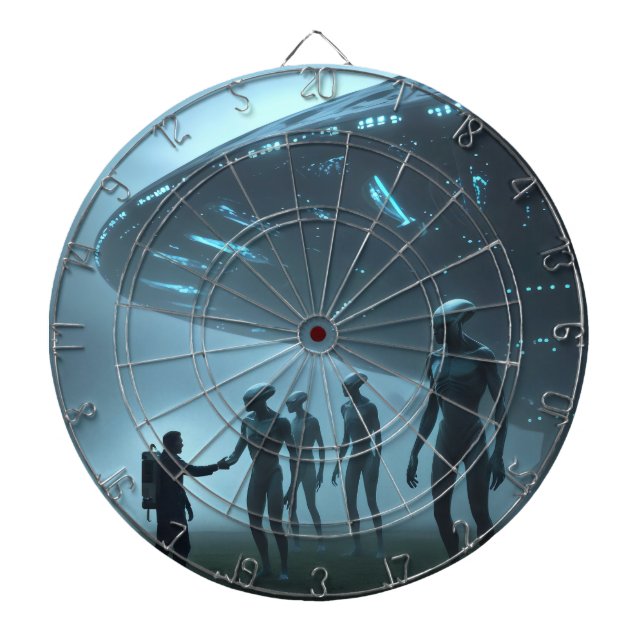 Treffen mit Außerirdischen. Dartscheibe (vorne)