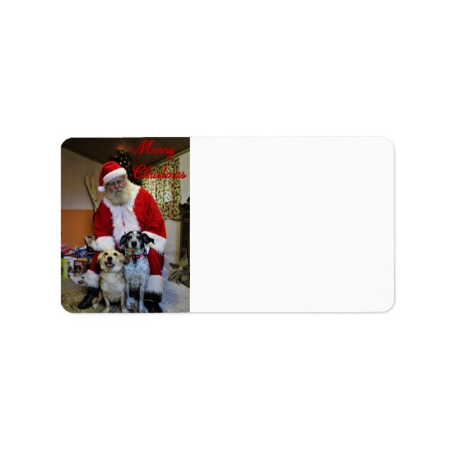 Treffen mit dem Weihnachtsmann Adressaufkleber (Vorne)
