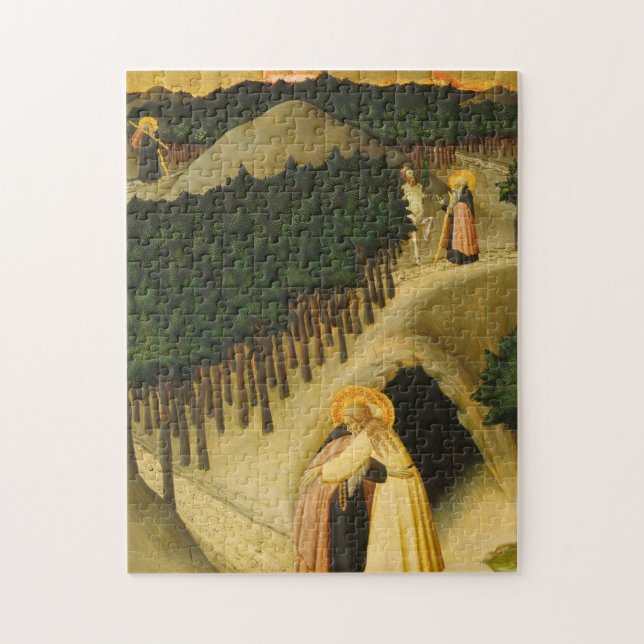 Treffen Saint Anthony Saint Paul Painting Puzzle (Vertikal)