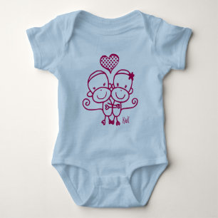 Treffen Sie Affe Hugz Säuglings-Bodysuit ~ Baby Strampler