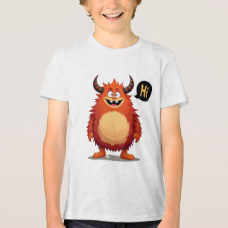 Treffen Sie das freundliche Fluff Monster Tri-Blend Shirt