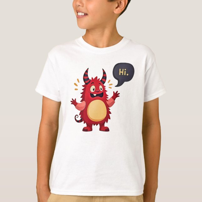 Treffen Sie das freundliche Monster T-Shirt (Vorderseite)