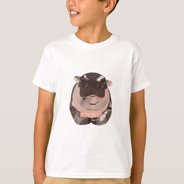 Treffen Sie den Hippo-T - Shirt "Moo Deng" (Vorderseite)